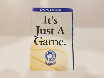 Minnesota Timberwolves 1992/93 NBA Basketball Pocket Schedule - AT&T - Image 1 of 2