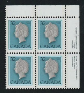 1983 Canada SC# 792 UR - First-Class Definitive No. 1 Plate Block M-NH Lot# 2897 - Picture 1 of 1