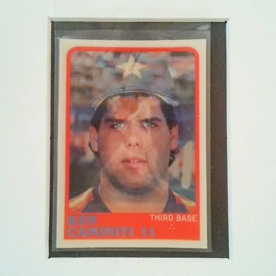 #124 Ken Caminiti 1988 Sportflics Base Card Houston Astros - Image 1 of 2
