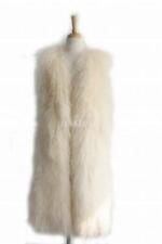 Black faux fur vest  knee length vest  faux Llama vest  shaggy mongolian curly vest