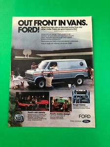 1978 FORD VAN TRUCK ORIGINAL VINTAGE PRINT AD ADVERTISEMENT 1 PAGE - Picture 1 of 1