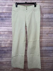 Bogner Women's Green White Athletic Pants Unlined Gingham Check Size 8 Long - Picture 1 of 11