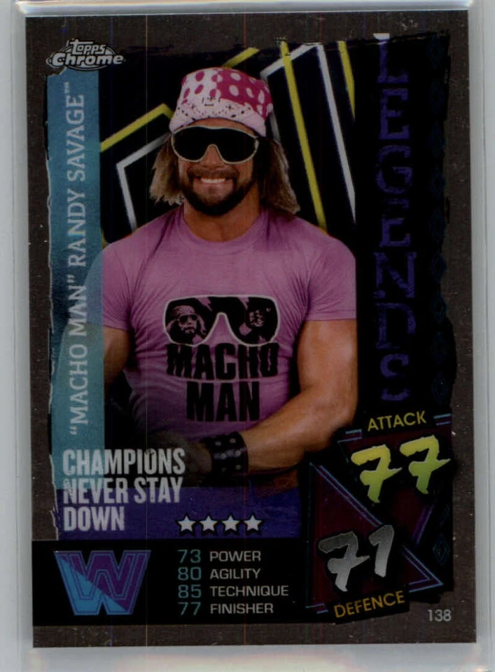 2021 Topps Chrome WWE SLAM Attax Wrestling Base or Autographs Pick From List - Image 1 of 1
