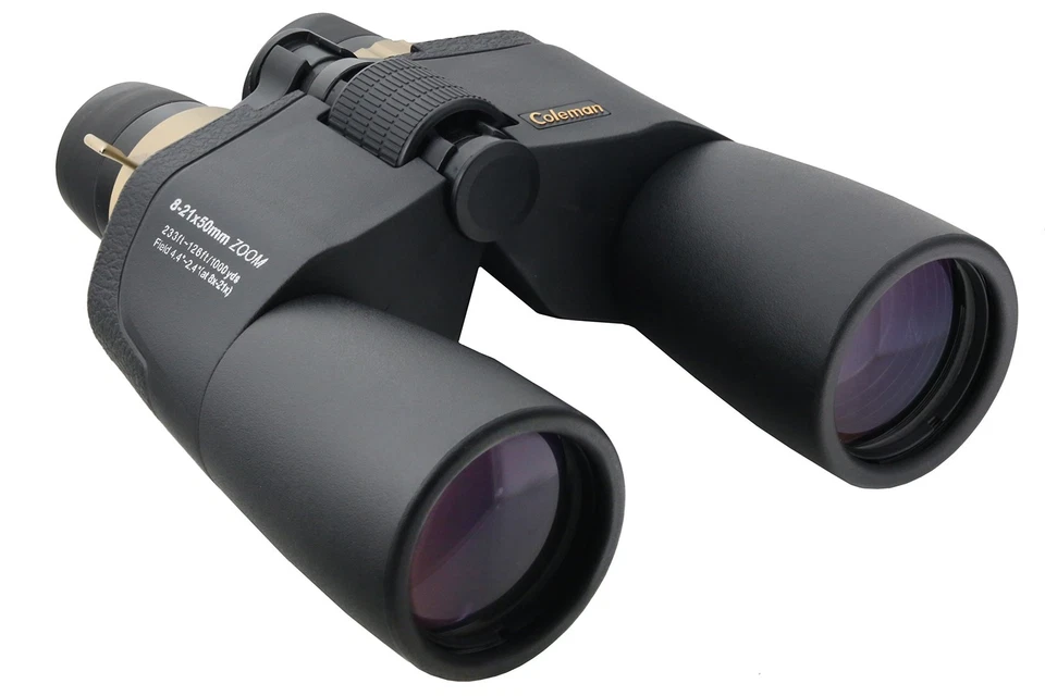 Coleman 8-21x50 Full Size Zoom Binoculars, Black CZ82150 - Image 1 of 1