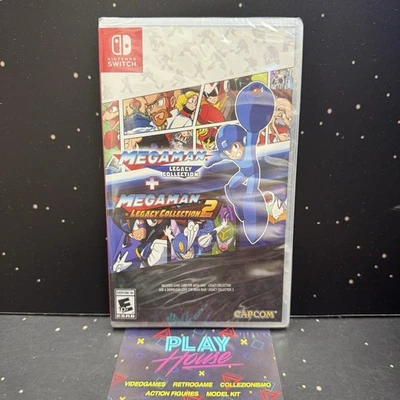 MEGAMAN LEGACY COLLECTION 1 + 2 NINTENDO SWITCH NTSC NUOVO REGION FREE CAPCOM - Immagine 1 di 4