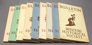 Missouri Historical Society Bulletin 9 Issues 1951-1953 AS-IS - Imagen 1 de 18