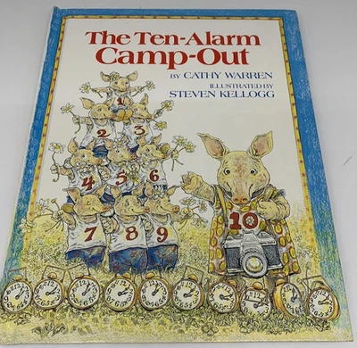 TEN-ALARM CAMP-OUT Cathy Warren Hardcover 1983 stated 1st edition kids AR book - Image 1 of 4