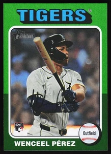 2024 Topps Heritage Wenceel Pérez #698 Green Border RC - Picture 1 of 2