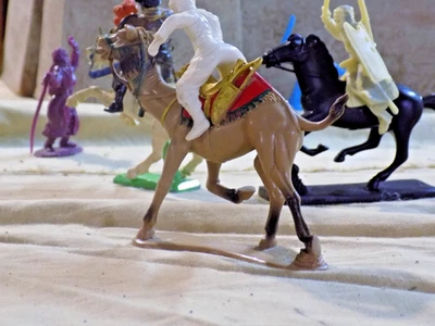 1 Mounted Marx 60mm Captain Gallant Arab on nicely painted Camal (Nov. Listing) - Image 1 of 4