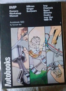 Hillman Imp Owners Workshop Manual Autobook 920 , Imp , Chamois, Sport, ++ - Picture 1 of 4