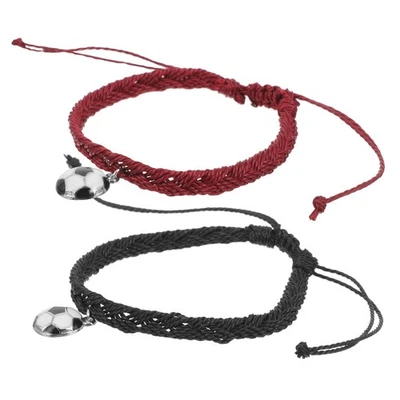  2 Stück Fußball-Armband, geflochtenes Armband, Fußballspieler-Armband, - Bild 1 von 4