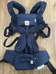 Authentic Ergobaby- Ergo Omni 360 - Cool Air-Baby Toddler Carrier -Midnight Blue - Picture 1 of 6
