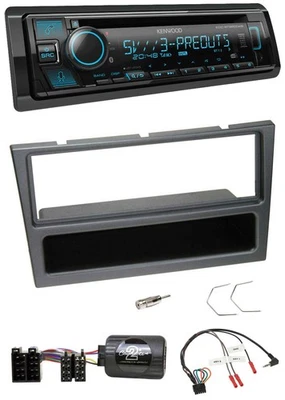 Kenwood Bluetooth USB CD Lenkrad DAB Autoradio für Opel Agila Corsa C Omega schw - Bild 1 von 4