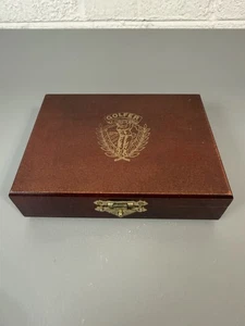 Golfer Spielkarten 2 Decks Holzkiste Box - Bild 1 von 11