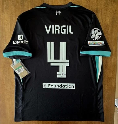 2024/25 NIKE LIVERPOOL FC #4 VIRGIL UCL CHAMPIONS LEAGUR AWAY JERSEY FN8780-322 - Image 1 of 4
