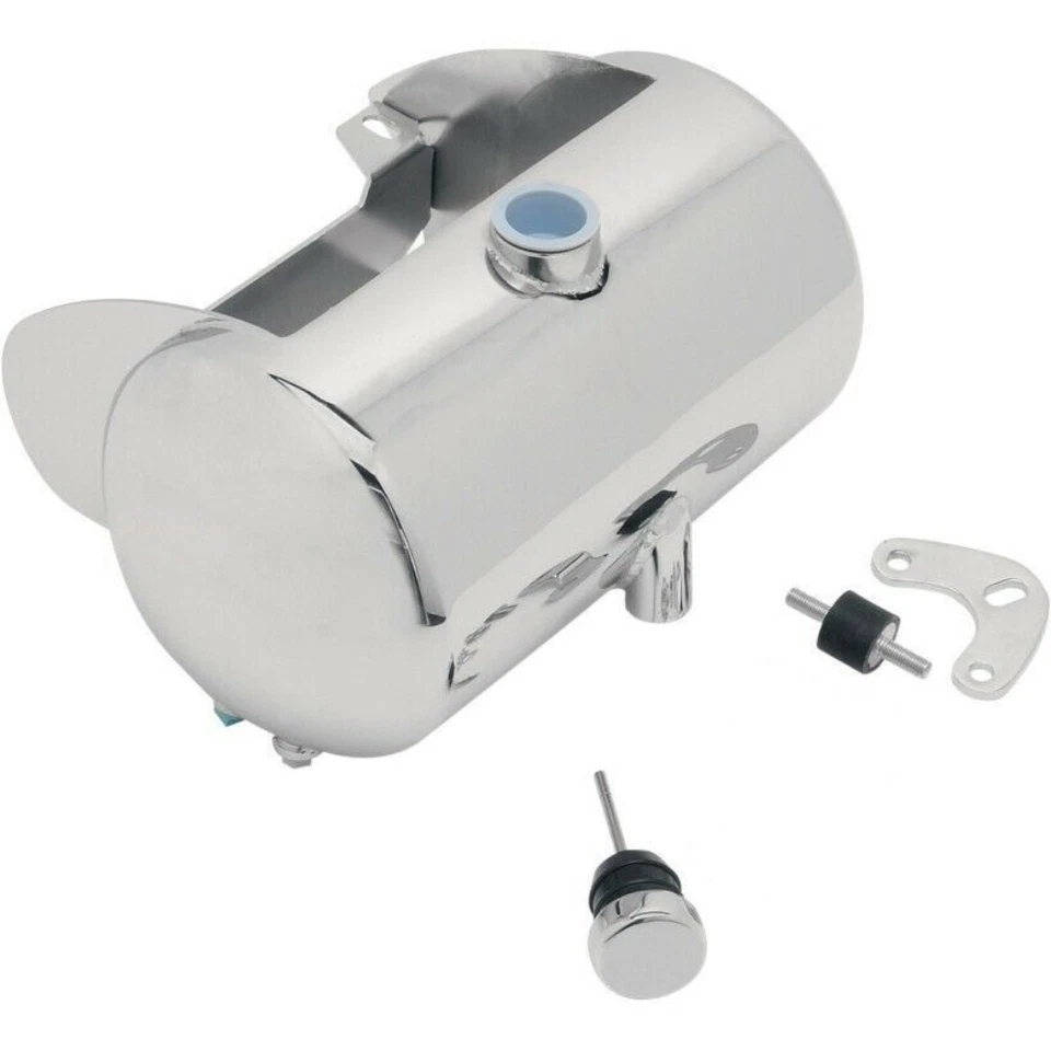 Tanque de aceite abovedado llenado central redondo cromado enrutamiento de aceite mejorado para Softail 84-99 Foto 1 de 1