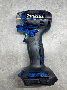 Destornillador de impacto Makita TD173D 18V carcasa personalizada azul caramelo pintura envolvente logotipo dorado J - Imagen 1 de 6