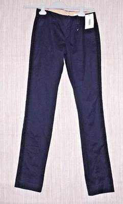 NWT  RAG&BONE HANDMADE Navy black  Cotton stretch skinny pants Women's size 24  - Image 1 of 4