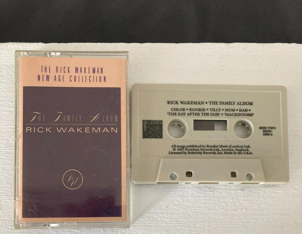 RICK WAKEMAN THE FAMILY ALBUM Cassette Tape 1989 Electronic Prog Rare - Image 1 of 1