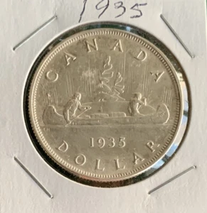 1935 Canada Silver 1 Dollar George V MS63 Beautiful Coin - Picture 1 of 3