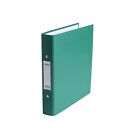 Pack of 40 A5 Green Paper Over Board Ring Binders by Janrax
