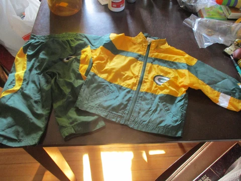 Green Bay Packers BABY LINED WARM UP JACKET & PANTS OUTFIT SIZE 18-MONTHS,G-LOGO Cover