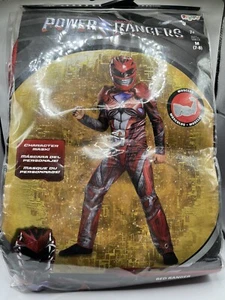 DISGUISE SABAN’S POWER RANGERS RED RANGER MUSCLES COSTUME 2017 SIZE M 7-8 - Picture 1 of 6