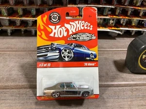 HOT WHEELS MODERN CLASSICS SERIES #3 '70 NOVA CHROME - Picture 1 of 1