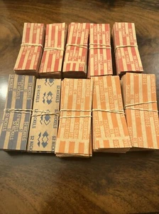 10 Assorted Flat Coin Striped Wrappers ( YOUR CHOICE) - Picture 1 of 5