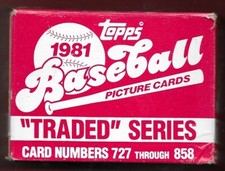 1981 Topps Traded Baseball Cards Pick from list complete your set mostly NM