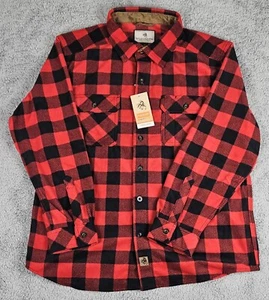 Camisa polar Legendary Whitetails Navigator XL roja negra a cuadros búfalo nueva con etiquetas - Imagen 1 de 9