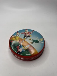 Vintage Hollands Toffees Tins with Dancing Clowns Litho Straws Rare - Picture 1 of 4