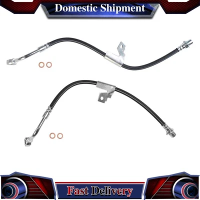 For Chevrolet S10 1991 1993 1995 1996 1997 4WD Front Brake Line Hose 2x Sunsong - Image 1 of 4