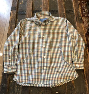 J. Bailey Boys Rosco Multi-Colored Checkered Cotton Blend Size 5 Shirt - Picture 1 of 5