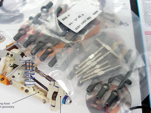 Team Associated RC10 4WD 7pcs Graphite Team Car 3.5mm Tie Rods Turnbuckles Set ! - Picture 1 of 6