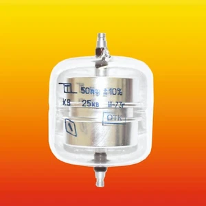 50 pF 10% 25 kV CONDENSADOR DE VACÍO RUSO KV КВ - Imagen 1 de 3