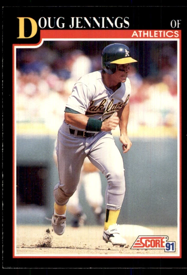 1991 Score Doug Jennings Oakland Athletics #819 - Image 1 of 2