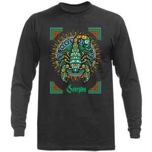Scorpio Zodiac Sign Horoscope Astrological Graphic Long Sleeve - Picture 1 of 14