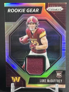 2024 Panini Prizm #RG-LMY Luke McCaffrey Silver Prizm Patch RC Commanders - Picture 1 of 2