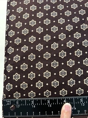 Tecido 100% algodão 6 jardas “Princeton” por Northcott Fabrics marrom floral #2916 - Imagem 1 de 3