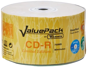 Traxdata CD-R 52X 700MB 80 Minute Value Pack 50 Spindle