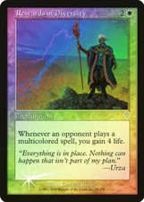 MTG - Invasion FOIL Rewards of Diversity!  Slightly Played!  FREE SHIPPING!