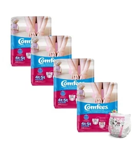 Comfees Toddler 6 Pack 114 Ct In Case 4T to 5T Over 38 lbs Training Pants Diaper - Picture 1 of 9