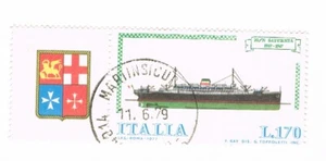 1977 - LIRE 170 - FRANCOBOLLI ITALIA - M/N SATURNIA - STAMP - Picture 1 of 1