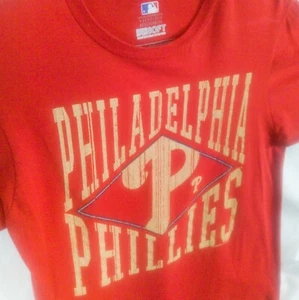 Camiseta roja de mercancía genuina de los Filis de Filadelfia para adultos talla M - Imagen 1 de 8