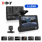 Three Channel Dash Cam Front Rear Inside 1080P Car Camera Video Parking Monitor