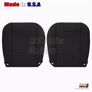 Fits 1999 - 2005 BMW 3 Series Driver & Passenger Bottom Leather Seat Cover Black - Picture 1 of 9