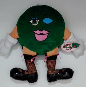 Green Sweetie Girl Winking Fishnet Stockings 16" Plush Toy Vintage Collectible - Picture 1 of 7