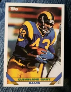 1993 Topps Football Card #471 Cleveland Gary - Los Angeles Rams  - Picture 1 of 2