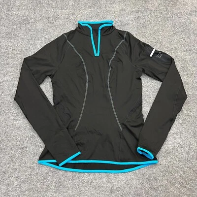 Gore Running Wear Windstopper Womens Large Black Blue Jacket Activewear - Image 1 of 4